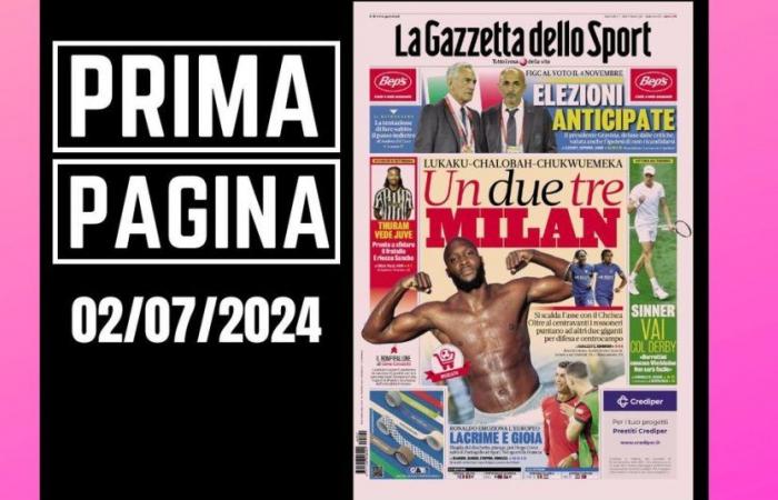Portada de la Gazzetta dello Sport: “Uno, dos, tres Milán”