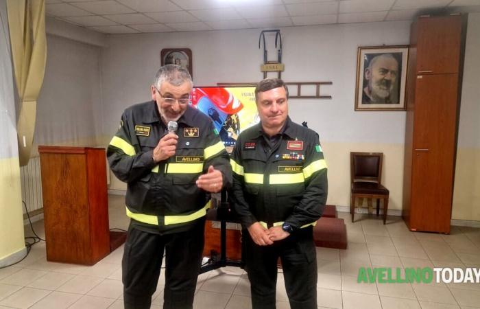 Pellegrino Iandolo, jefe del cuerpo de bomberos de Avellino, se jubila