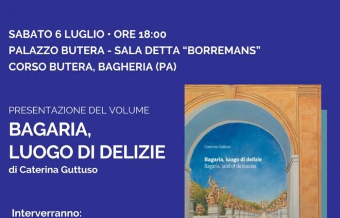 “Bagaria lugar de las delicias”, el libro de Caterina Guttuso se presentará en Villa Butera el sábado 6 de julio.