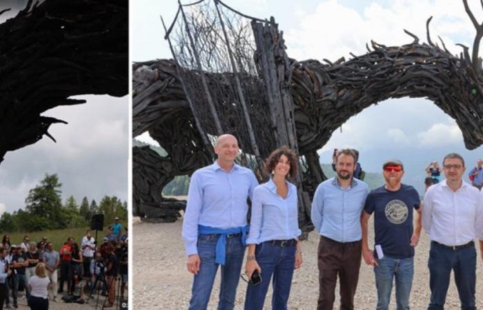 Se inauguró el “Drago Vaia Regeneración”, construido sobre las cenizas del que fue incendiado en agosto. “Es un patrimonio de todo el Trentino y de toda la cordillera alpina”