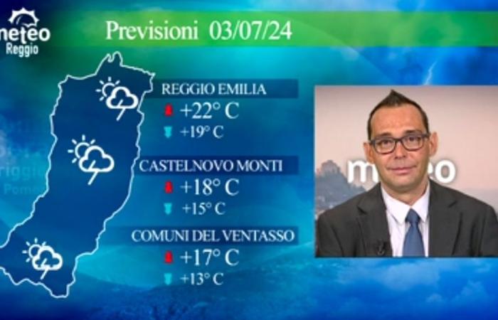 Reggio Emilia, la previsión del tiempo para el miércoles 3 de julio de 2024 Reggionline -Telereggio – Últimas noticias Reggio Emilia |