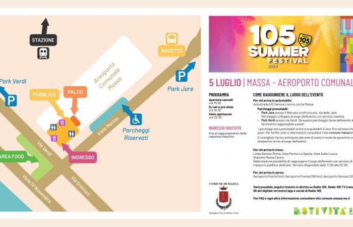 El festival 105 Summer llega a Massa: aquí tienes toda la información útil