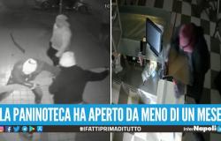 VIDEO. Redada del ‘Mr Panino Lab’ en Aversa, los ladrones huyen con las cajas: “10 mil euros en daños”