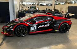 Primera toma de la temporada en Imola: Guirreri en la salida del Lamborghini Super Trofeo Europa