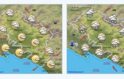 Jueves nubes y temperaturas en descenso en Massa-Carrara (y algo de nieve en las montañas)