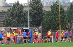 Benevento, continúa el entrenamiento para la Latina. rueda de prensa mañana
