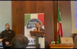 FdI, primer mitin de Arianna Meloni en Viterbo: estoy aquí como militante