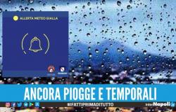 Sábado lluvioso en toda Campania, Protección Civil emite una nueva alerta meteorológica