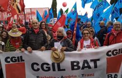 Asamblea general de todas las categorías del CGIL Bat en Andria