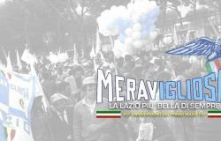 En Rieti, penúltima parada de la gira que celebra el 50º aniversario del primer escudo biancoceleste.