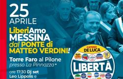 Mesina. De Luca en Torre Faro el 25 de abril: “Liberemos a Messina del Puente”. El Sur llama al Norte a la línea del frente.