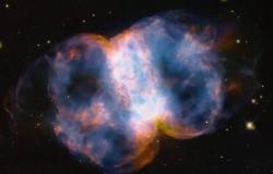 El Hubble de la NASA celebra su 34 aniversario con una vista impresionante de la Nebulosa Pequeña Dumbbell