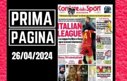 Portada del Corriere dello Sport: “Italia, ¿10 equipos en copas de Europa?”
