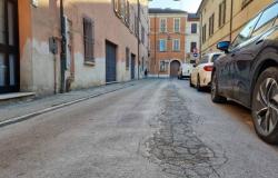 Estado de las carreteras tras la riada en Lugo. A partir del lunes 29 de abril comenzará la primera restauración en via Compagnoni