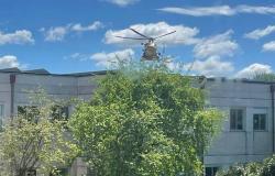 Accidente de trabajo en “Dalla Chiesa” en Sesto Calende, interviene el servicio de ambulancia aérea