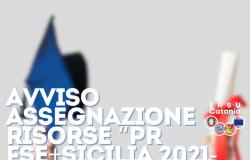 Aviso de asignación de recursos “PR FSE+SICILIA 2021-2027” – Año académico 2023 – 2024 – ERSU Catania