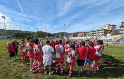 Savona Rugby, gran celebración por el primer partido disputado en el estadio Bacigalupo