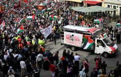 Eurovisión 2024, protesta por Gaza en las calles de Malmo