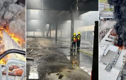 Gran incendio en Bolzano, más de 100 bomberos trabajando sin parar: un equipo de vigilancia activado durante la noche