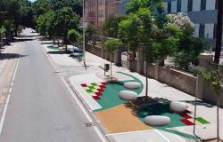 Sassari y Viale Italia cambian de aspecto con un pavimento artístico