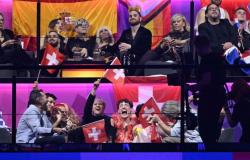 Final de Eurovisión en directo. Suiza hacia la victoria. Italia ocupa el cuarto lugar en el ranking parcial