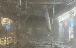 Derrumbe en el Centro Comercial Campania, se derrumba el falso techo