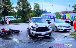 Accidente en Viale Europa: motociclista muy grave