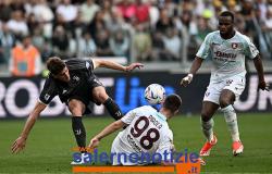 Igual orgullo para Salernitana en la Juve: 1-1, Rabiot salva a la Dama