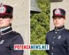 Dos mariscales cadetes de la provincia dispuestos a prestar juramento en el ejército italiano. Felicidades