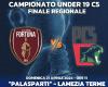 El “PalaSparti” de Lamezia Terme sede de la final regional Sub 19 C5 entre Futsal Fortuna y Polistena C5
