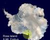 El volcán antártico que hace erupción de oro