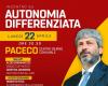 Autonomía diferenciada. Reunión con Roberto Fico el lunes en Paceco