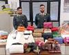Bolsos y accesorios de lujo falsificados incautados por la policía financiera de Como