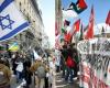 Procesión Milán 25 de abril, manifestantes pro palestinos buscan enfrentamiento con la brigada judía: un herido en la catedral