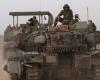 Los tanques en el cruce de Rafah, Israel listo para atacar