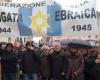 25 DE ABRIL – Marcha sin tensiones en Livorno. Muchos detrás de la bandera de la Brigada Judía.