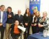 El nuevo socio presentado con Simona Brecciaroli, Roberta Finaurini y Giancarlo Ascani