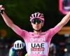 Giro de Italia, Pogacar también gana la octava etapa y confirma la maglia rosa