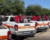 Incendios en Sicilia, la Región entrega 70 camionetas a voluntarios de Protección Civil