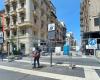 Bari, la remodelación de Via Sparano comienza con las losas: está prohibido estacionar y circular en el cruce con Via Dante