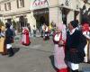 Cabalgata sarda, imágenes del desfile en curso en Sassari