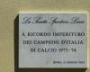 Lazio, develada la placa de los campeones italianos del 74 en Tor Di Quinto: fotos y vídeos