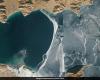 La NASA comparte una foto del lago Pangong medio congelado tomada desde el espacio