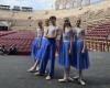 En la Arena de Verona con ‘Il Volo’ se enciende la luz de la joven estrella del baile de Crotone