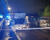 Campodarsego. Grave accidente frontal en la SS 308 durante la noche durante el temporal: tres heridos