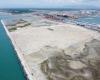 Puerto de Livorno, continúan las obras del primer embalse de la Darsena Europa