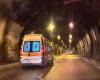 Accidente en un túnel en Perugia: un hombre sacado de la chapa