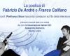 La poética de Fabrizio De André y Franco Califano para el Festival de Música de Bari el 21 de junio de 2024