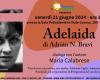 La Biblioteca Popular Giardino presenta el libro “Adelaida” de Adrián N. Bravi. Viernes 21 de junio a las 21 h Sala polivalente v.le Cavour 189