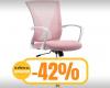 Preciosa y cómoda silla de oficina rosa a ¡PRECIO MUY BAJO! Prueba la opción de balanceo